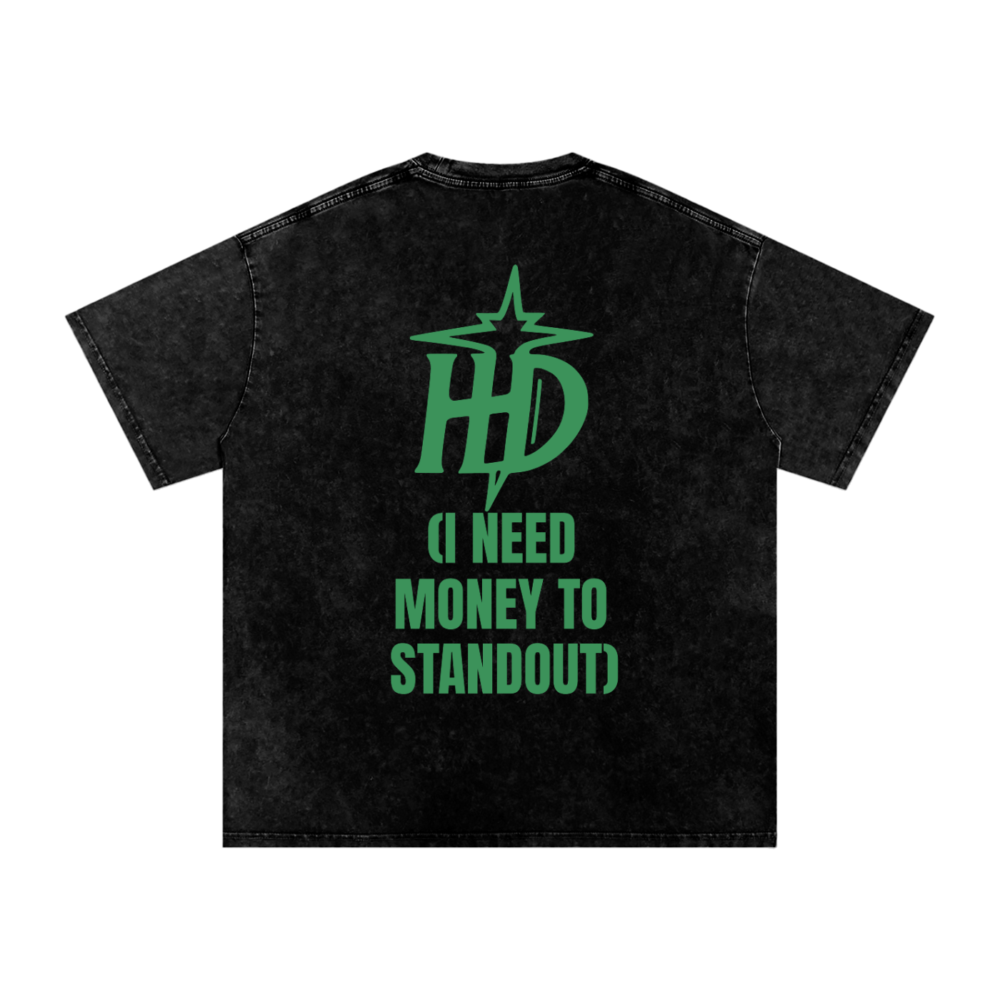 HENZERCHI "Money Laundering" Graphic Oversize Tee