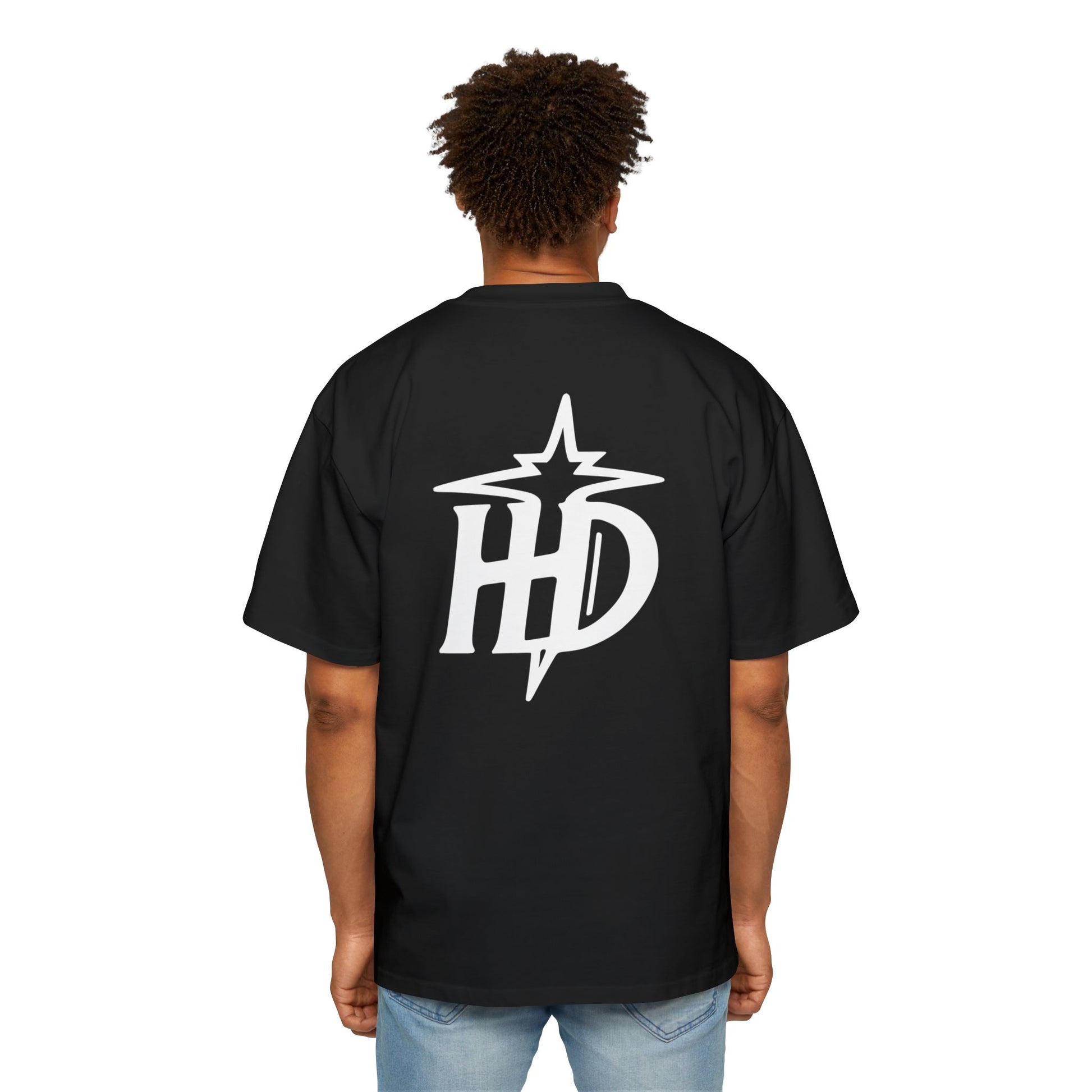 HENZERCHI "Flames Brand Name" Oversize Tee