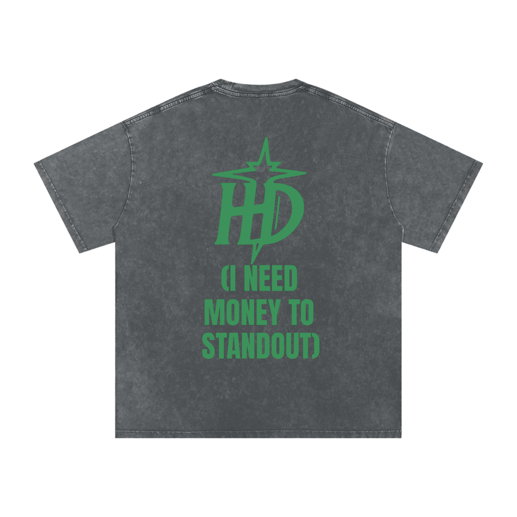 HENZERCHI "Money Laundering" Graphic Oversize Tee
