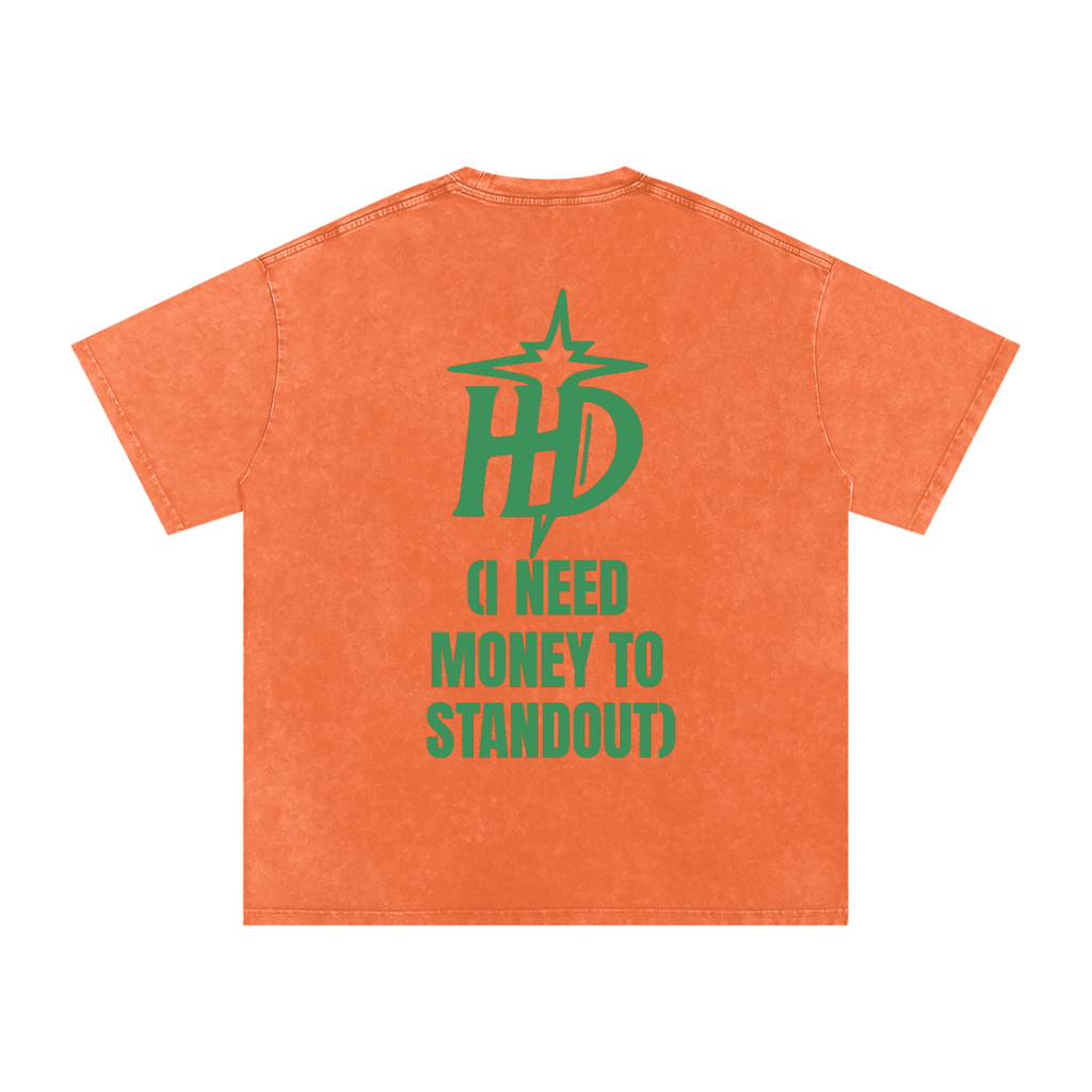 HENZERCHI "Money Laundering" Graphic Oversize Tee